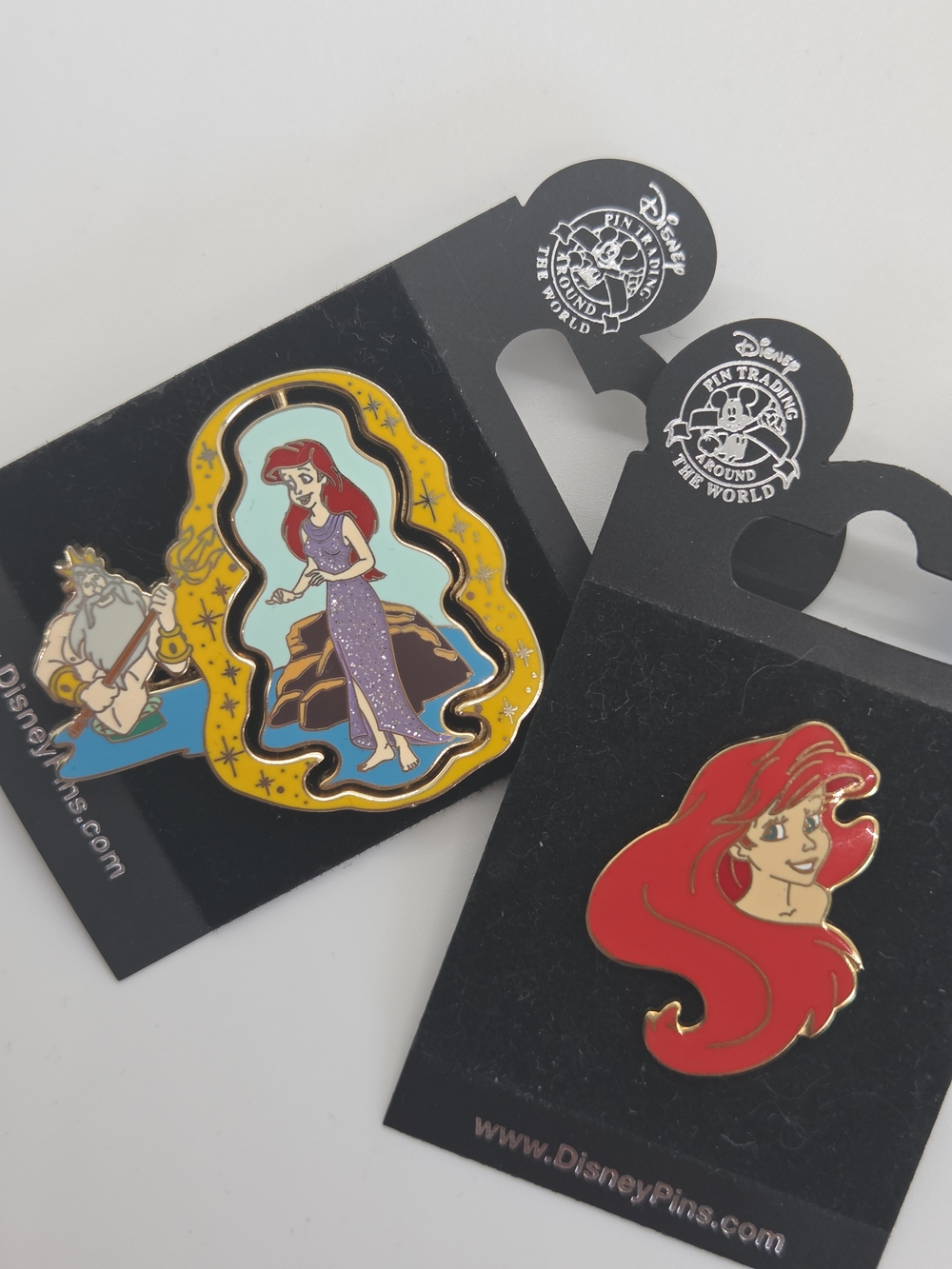 SPINNER! Little Mermaid Ariel Pin Set, Disney, Vintage 2006 Fins To Feet